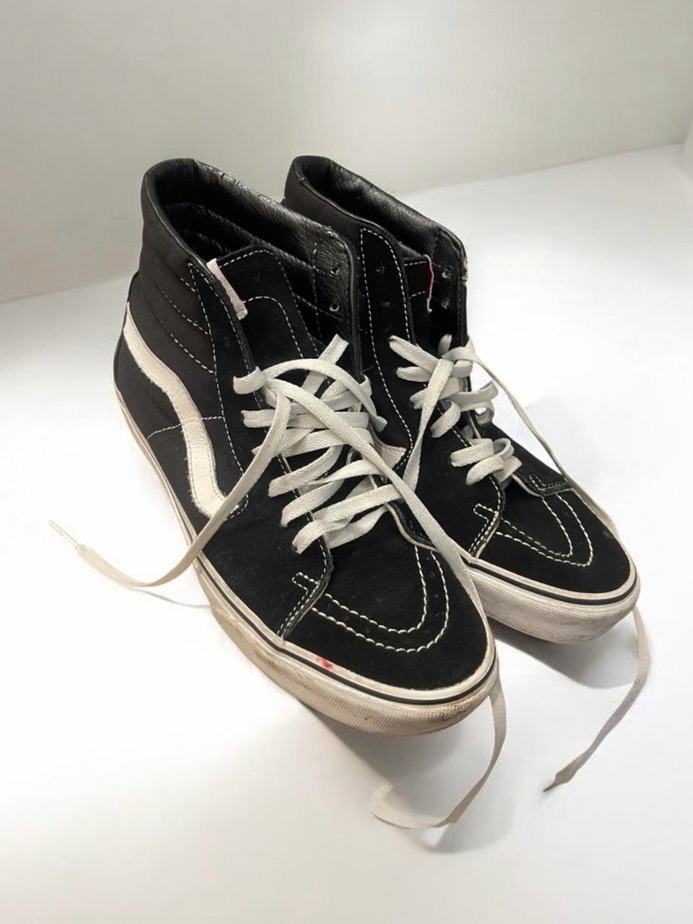 Vans Sk8-Hi Black and White High-Top Sneakers